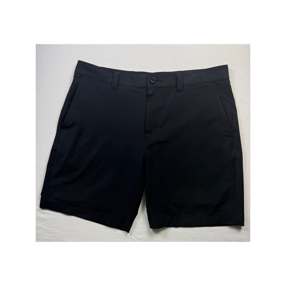 TravisMathew Beck Mens Shorts Black Performance Stretch Golf Casual 36-2631